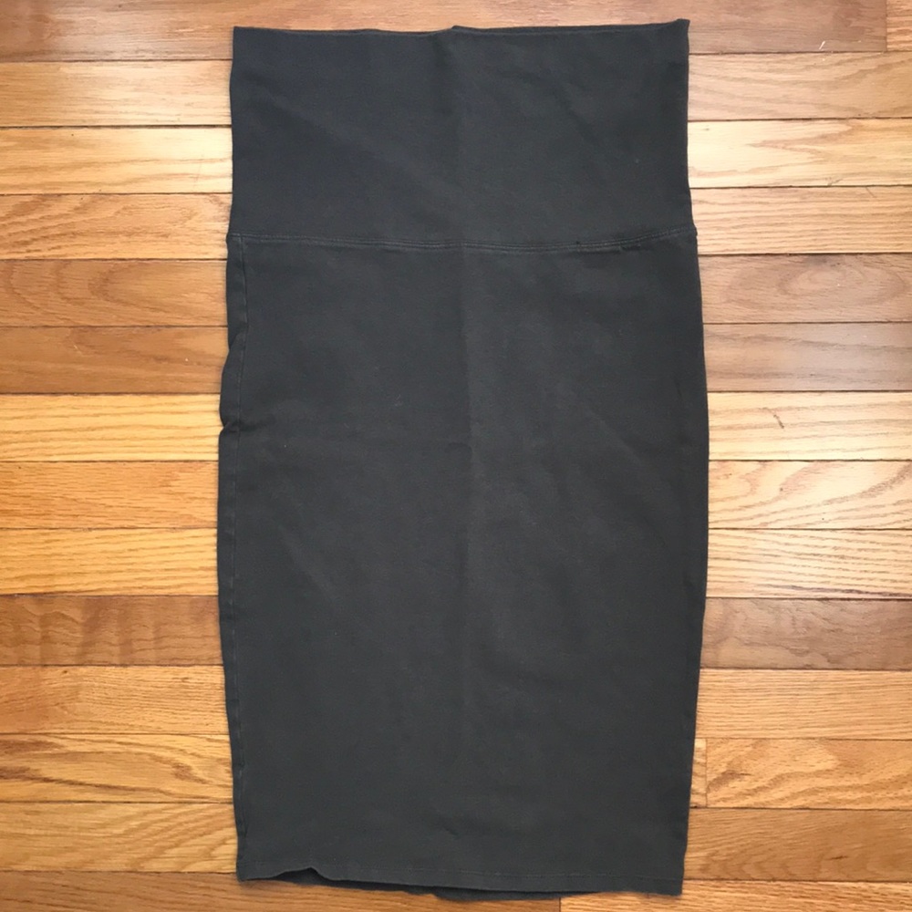 Forever 21 Skirt tube top or Strapless Body con Dress Chameleon green M